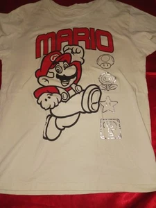 Mario Bro Tshirt Boys Lot Of 2 Size 14/16 - Picture 1 of 14