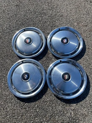 Genuine 1973 to 1979 Buick Century Lesabre 15 inch hubcaps wheel covers - Image 1 of 4