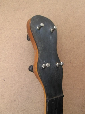 Vintage '30s SUPERTONE STELLA  23" Scale TENOR BANJO NECK - PADDLE HEADSTOCK! - Image 1 of 4