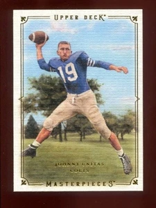 2008 Upper Deck Masterpieces #50 Johnny Unitas 🏈 HOF - Picture 1 of 3