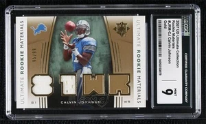 2007 Ultimate Collection Rookie Materials Gold /99 Calvin Johnson CGC 9 Mint RC - Picture 1 of 3