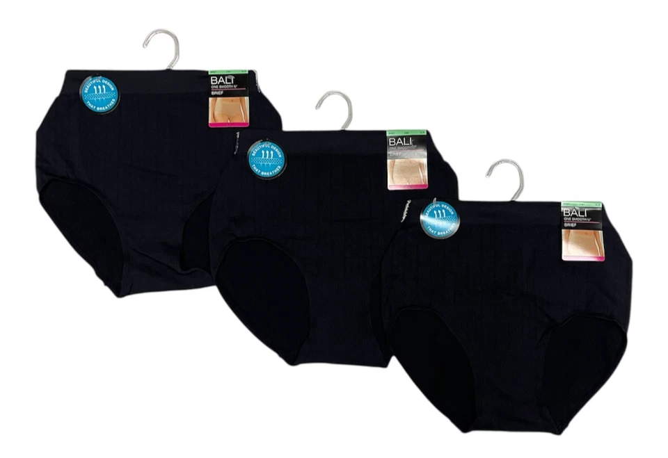 Bali Women's 3 Pack One Smooth U All-Over Smoothing Brief Panty 2361 - Image 1 of 1