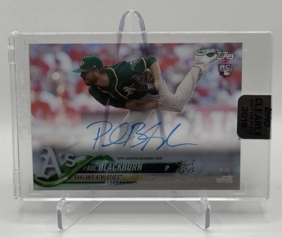 2018 Topps Clearly Authentic Rookie Autographs - Paul Blackburn #CAA-PB - Image 1 of 4