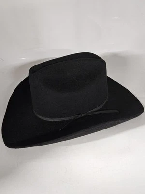 Sombrero occidental Justin 2X de fieltro de lana Black Hills talla 7 1/2 Foto 1 de 4