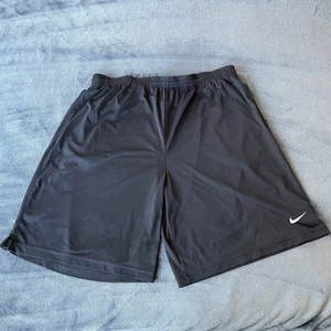 Nike Dri-Fit Men’s Drawstring Dri-Fit Black Athletic Logo Shorts XL - Picture 1 of 16