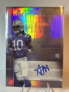 2024 Topps Signature Class #RCV-AM Adonai Mitchell Rookie Class Chrome Colts - Picture 1 of 2