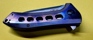 New Zero Tolerance Knife - 0801 Titanium ZT Flipper - Elmax - Custom - Picture 1 of 7