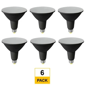 LED PAR38 Flood 14W 5000K 40Deg Dimmable 90+ CRI 1250 Lumen Black Housing T20 T2 - Picture 1 of 9