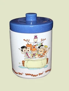 Vintage Flintstones Cookie Jar 1994 90's Hanna Barbara Yabba Dabba Do 7"x6" - Picture 1 of 12