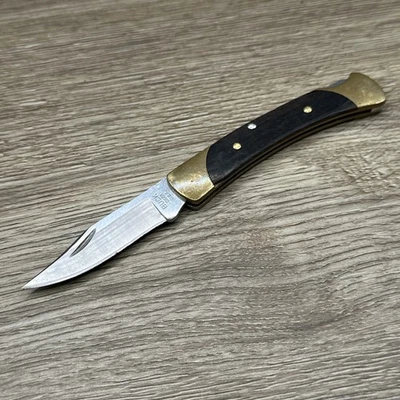Navaja de Bolsillo Buck "The 55" 055 Clip Point Lockback Hunter - Hecha en EE. UU. Foto 1 de 4