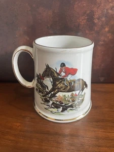 Vintage James Kent Ltd. Old Foley Staffordshire Fox Hunt Mug England - Picture 1 of 19