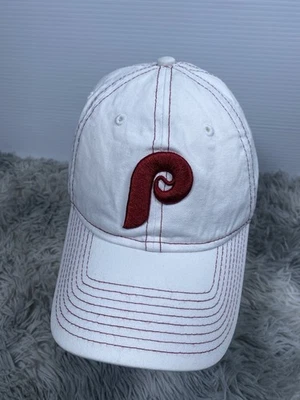Philadelphia Phillies New Era 9TWENTY Adjustable Hat White Red Stitching Cap  - Image 1 of 4