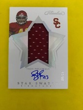 2020 PANINI FLAWLESS COLLEGIATED SWATCHES SIGNATURE AUTO TROY POLAMALU # 25 8/15