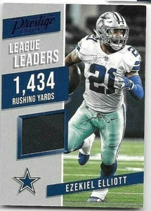 Camiseta usada Ezekiel Elliott 2019 Panini Prestige League Leaders juego - Imagen 1 de 1