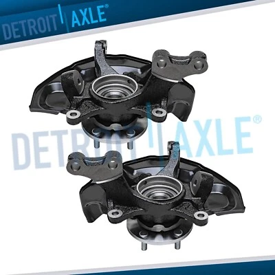 Pair Front Steering Knuckle & Wheel Hub Bearing for 2005 2006-2011 Toyota Avalon - Image 1 of 4