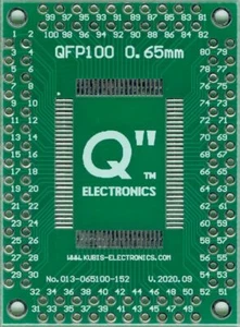 QFP100, LQFP100, MQFP100, TQFP100 0.65mm(0.026") to 2xIDC2x15, 2xIDC2x10 [US] - Picture 1 of 1