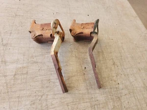 1955 1956 1957 Chevy Driver Side Door Hinges Pair Used Original - Picture 1 of 3