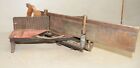Miller Falls miter box with early Atkins saw model 73A collectible woodworking 
