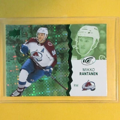 MIKKO RANTANEN  2023-24 Upper Deck Ice GREEN PARALLEL #49  Colorado Avalanche - Image 1 of 4