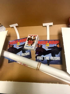 RUSH HOUR 2 MOVIE POSTER & MERCHANDISING KIT- 1 Sided JACKIE CHAN CHRIS TUCKER - Picture 1 of 4