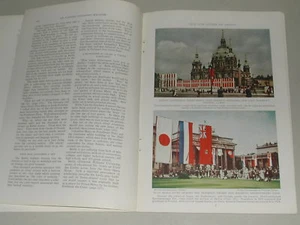 1937 BERLIN magazine article Germany Pre-WWII people buildings etc color photos  - Bild 1 von 10