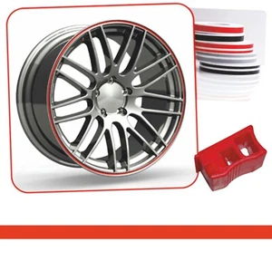 Zierstreifen Wheel-Stripes für Autofelgen rot 5 mm x 10 m - Bild 1 von 1