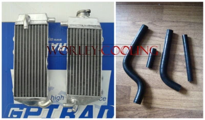 For YAMAHA YZ 125 YZ125 2002 2003 2004 02 03 04 Aluminum Radiator AND Black HOSE Foto 1 de 4