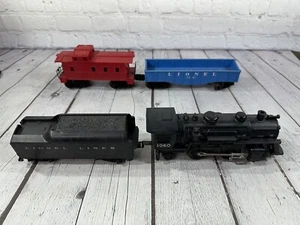 O Gauge Lionel, Steam Locomotive, 1060, Set With Tender, Blue Car & Caboose - Picture 1 of 14