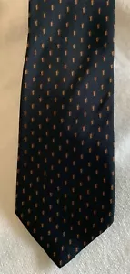 Stylish vintage Prochownick 100% silk mens neck tie with abstract crown pattern - Picture 1 of 7