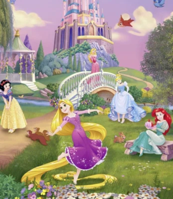 254x184cm Childrens bedroom decor wall mural wallpaper Disney princess - Image 1 of 4