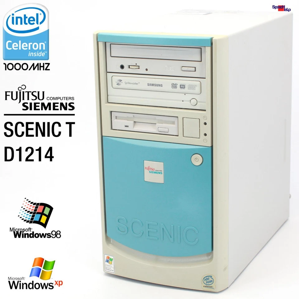 PC Computer Fujitsu Siemens Scenic T I815E D1214 Celeron 1000MHz Windows 98 - Image 1 of 4