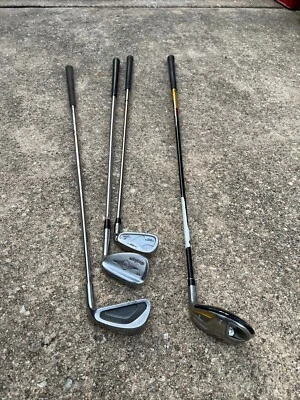 Taylor Made Wood Golf r7 Iron Draw 3 Hybrid RH Wilson 1200 Club Dx 11 Affinity - Image 1 of 4