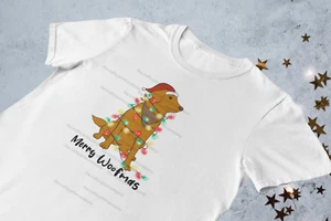 Merry Woofmas Child Kid's T-shirt Top, Christmas Party, Funny Tee, pyjama - Picture 1 of 1
