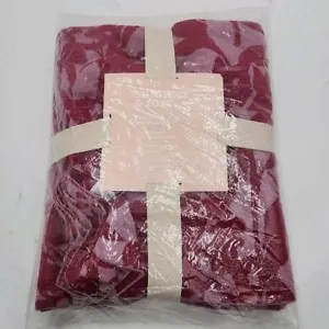 NEW Summer & Rose Throw Blanket 50" x 60" Pink/Red - Picture 1 of 6