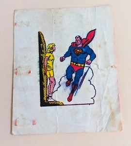 1967 Scanlens Superman Comic Book Tattoo Gum Wrapper Scanlen's like Topps RARE - Bild 1 von 2