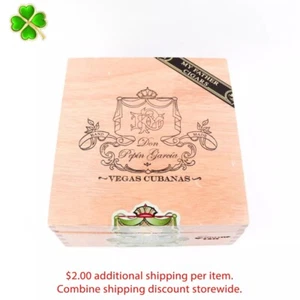 Caja de cigarros de madera vacía Don Pepin Garcia Generosos Vegas Cubanas 7" x 6,5" x 2,75' - Imagen 1 de 12