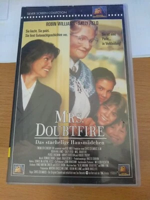 MRS. DOUBTFIRE  - ROBIN WILLIAMS und SALLY FIELD - VHS Video Kassette Gut @818 - Bild 1 von 4