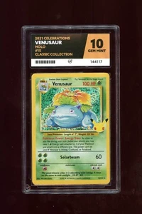 Pokémon Venusaur 15/102 2021 Celebraciones ACE Grado 10 (Gema Como Nueva) ref317 - Imagen 1 de 2