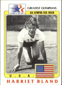 1983 Topps History's Greatest Olympians Multi-Sport Card #2 Harriet Bland