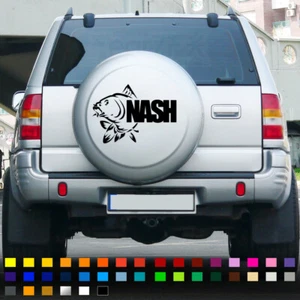 Calcomanía de vinilo de pesca Nash pegatina cubierta de rueda ventana de pared furgoneta pared caravana 4x4 - Imagen 1 de 1