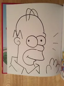 Autografato & Disegnato Da Matt Groening - Simpsons World HC 1st/1st + Immagine - Picture 1 of 12