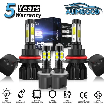 Kit de bombillas faros LED para Ford E-450 Econoline Super Duty 1999-2002 9007 880 Foto 1 de 4