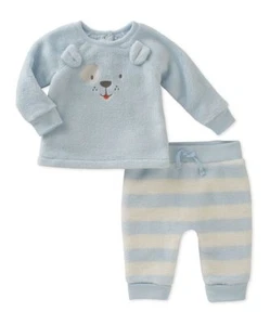 Absorba Blue Stripe Bear Top & Pants - Infant Size:3/6M - Picture 1 of 1