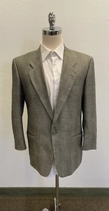 MANI by Giorgio Armani Made in Italy Vintage Silk Tweed Jacket Size Size 41 R - Picture 1 of 9