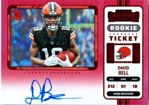 Contenders 2022 David Bell RC automático SP Redzone!!! Browns - Imagen 1 de 1
