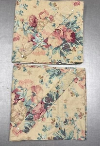SELTENE RALPH LAUREN "ELSA GRASSLANDS" PAAR DRAPIERPLATTEN MIT TIEBACK GEFÜTTERT - Bild 1 von 5
