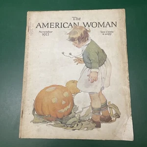 Antica Rivista La Donna Americana Novembre 1922 Zucca Halloween - Leggi - - Foto 1 di 12