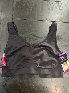 Bali Women's One Smooth U Smooth Support Bralette Black DFBRAL-XBK Size 2XL - Picture 1 of 4