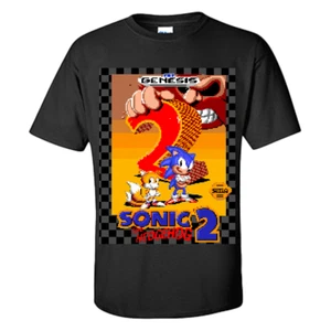 Sonic The Hedgehog T Shirt Sonic The Hedgehog 2 Pixelated Game Art Shirt S-XXXL - Picture 1 of 7
