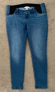 Pantalones de mezclilla Isabel Maternity Jegging, cintura elástica con bucles de cinturón, talla 6/28R - Imagen 1 de 3
